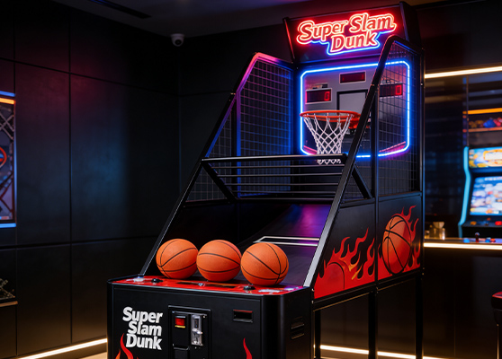 Máquina de baloncesto recreativa para bares y peñas en Estepa